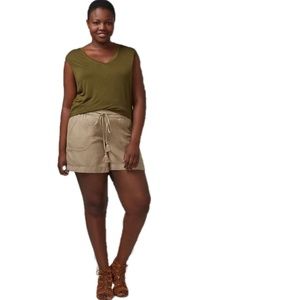 Lane Bryant Linen Tie-Front Shorts (14/16)